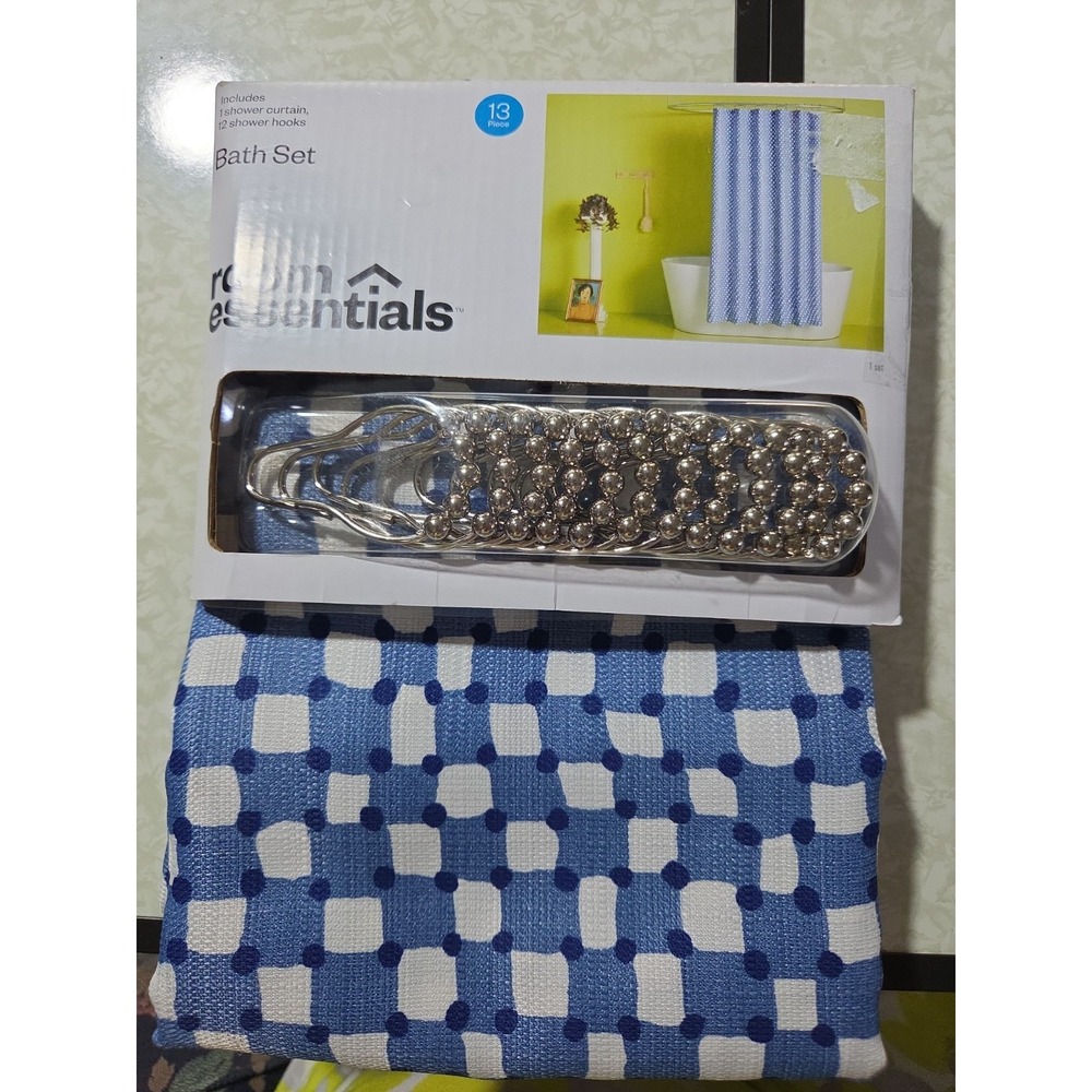 Room Essentials Shower Curtain Bath Set 13 Piece New